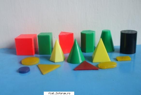 Jucarii Tabla sau Plastic (RO, DDR, USSR, Japonia, China) - Trusa Corpuri Geometrice NUFARUL - Classic corner
