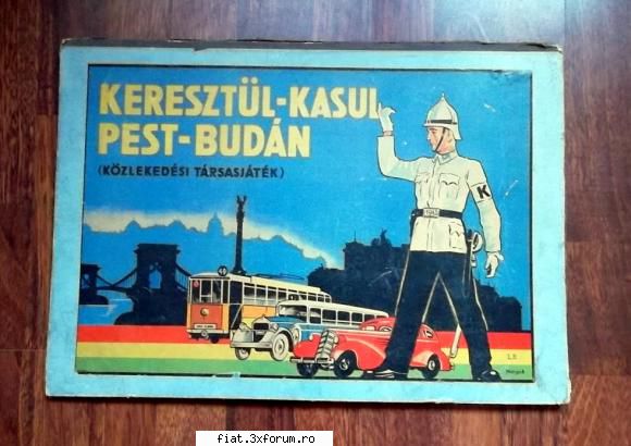 Jucarii Tabla sau Plastic (RO, DDR, USSR, Japonia, China) - Joc unguresc "Prin Budapesta" an - Classic corner