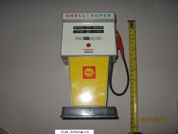 Jucarii Tabla sau Plastic (RO, DDR, USSR, Japonia, China) - Vand pompa benzina Shell, stare - Classic corner