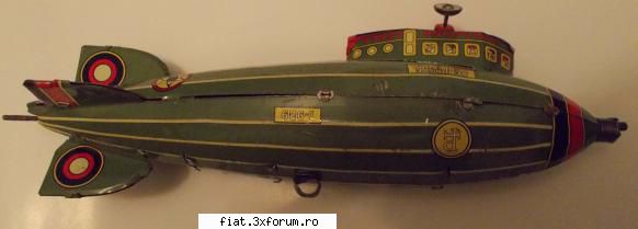 Jucarii Tabla sau Plastic (RO, DDR, USSR, Japonia, China) - Zeppelin tabla aprox 20 cm - Classic corner
