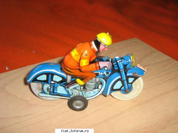 Jucarii Tabla sau Plastic (RO, DDR, USSR, Japonia, China) - Motociclist, jucarie din tabla - Classic corner