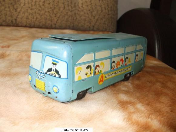 Jucarii Tabla sau Plastic (RO, DDR, USSR, Japonia, China) - autobus ROMANIA tabla complet - Classic corner