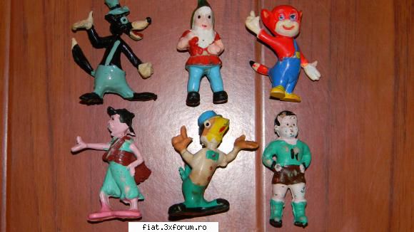 Jucarii Tabla sau Plastic (RO, DDR, USSR, Japonia, China) - Lot 6 figurine romanesti anii - Classic corner