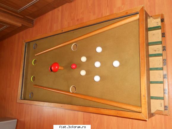 Jucarii Tabla sau Plastic (RO, DDR, USSR, Japonia, China) - JOC RAR ROMANESC DE BILIARD - Classic corner