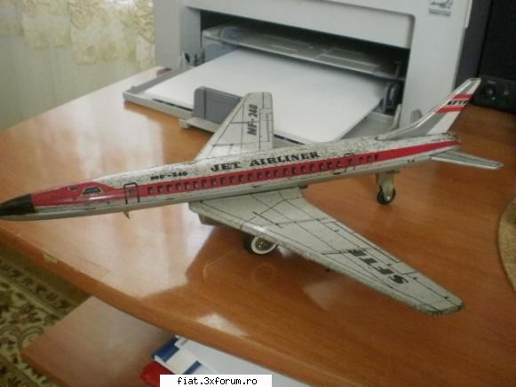Jucarii Tabla sau Plastic (RO, DDR, USSR, Japonia, China) - avion metalic 20 ron - Classic corner