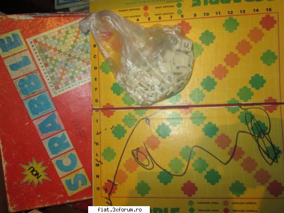 Jucarii Tabla sau Plastic (RO, DDR, USSR, Japonia, China) - Joc scrabble romanesc - incomplet - Classic corner