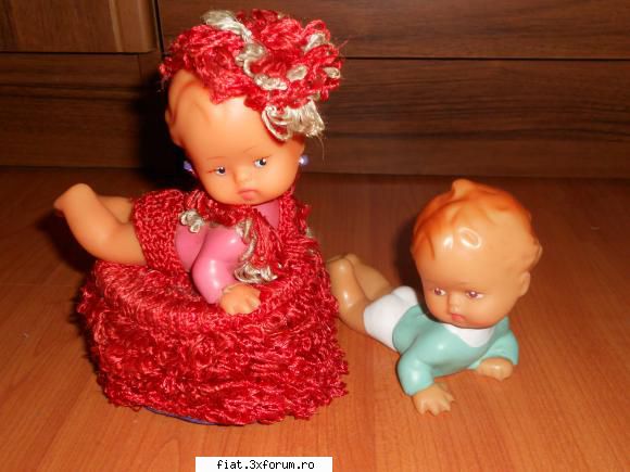 Jucarii Tabla sau Plastic (RO, DDR, USSR, Japonia, China) - SUPERB! Lot 2 Bebelusi Aradeanca - Classic corner