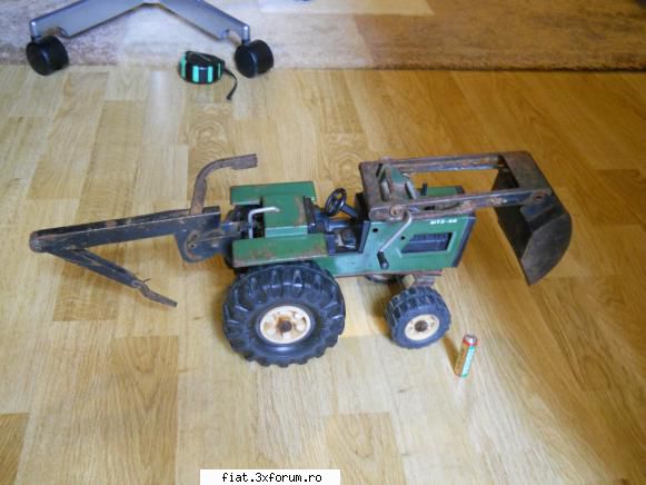 Jucarii Tabla sau Plastic (RO, DDR, USSR, Japonia, China) - Tractor cu vola fabricatie URSS - Classic corner