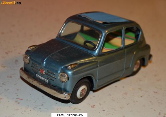 Jucarii Tabla sau Plastic (RO, DDR, USSR, Japonia, China) - Se vinde pe net un FIAT 600 - Classic corner
