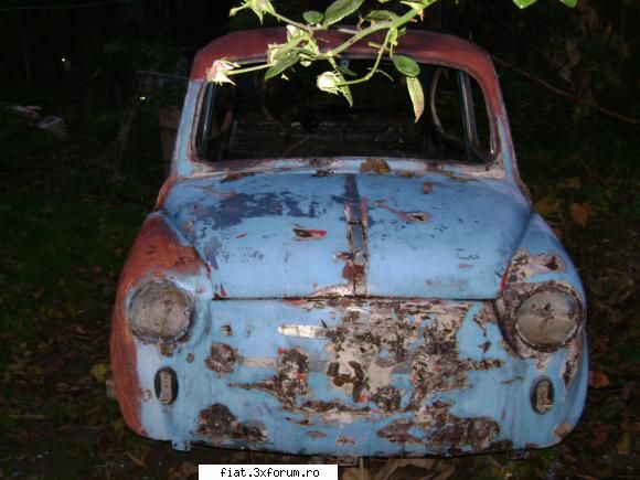 "Jurnal de bord" - deocamdata e doar carcasa,totul e scos de pe ea - Club Fiat 500 & 600