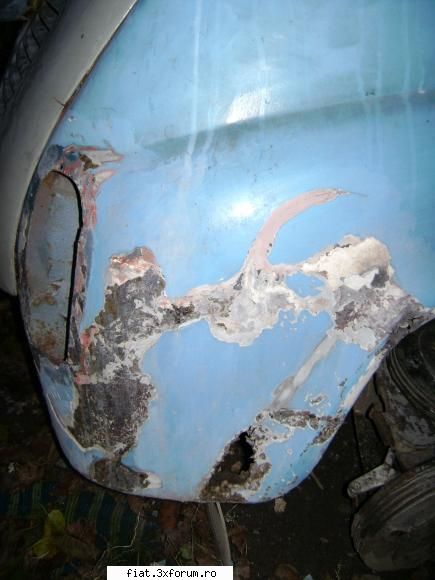 "Jurnal de bord" - deci "puncte problematice": -aripa spate - Club Fiat 500 & 600