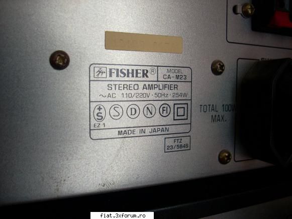 Linie audio FISHER -Made in Japan - Pret 200 lei + transport sau predare personala - Anunturi