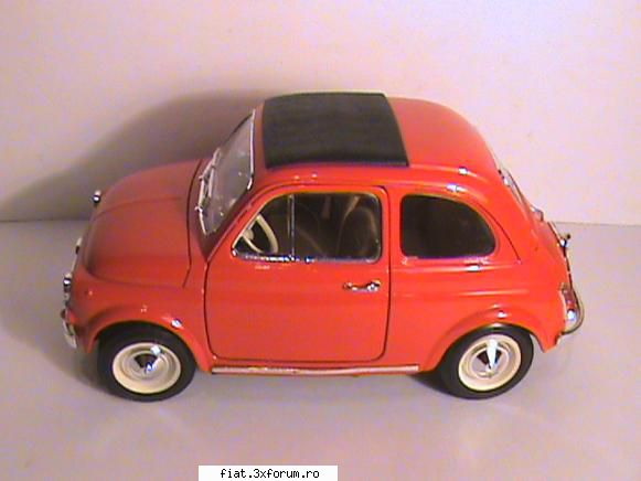 Machete Fiat - Fiat 500, scara 1/16, producator Bburago Italia - Classic corner