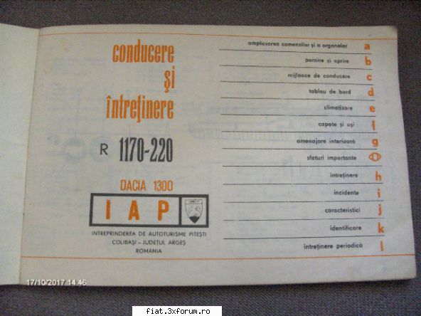 Manual DACIA 1300 - ovibonaparte - Anunturi