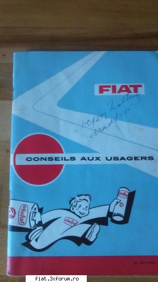 Manual utilizare autoturisme Fiat. - Schimb cu diverse carti sau pliante auto,stare - Bursa