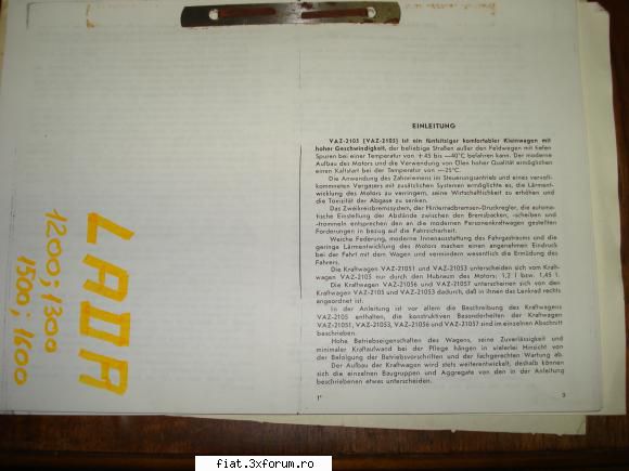 Manuale auto / moto pe suport hartie - Manual intretinere VAZ 2105 (Lada) � copie Xerox - Bursa