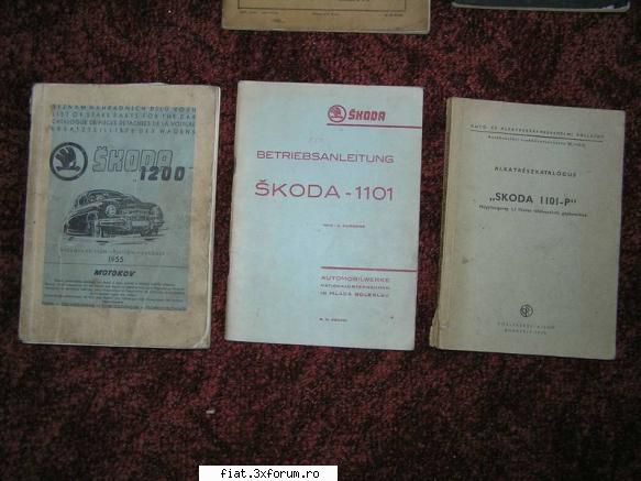 Manuale auto vechi - Alta serie Skoda - Bursa