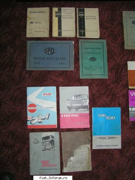 Manuale auto vechi - mapin - Bursa