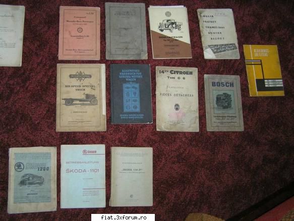 Manuale auto vechi - mapin - Bursa