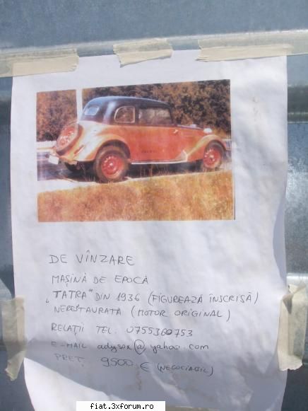 Masini vechi de vanzare - Tatra despre care ziceam - Classic corner