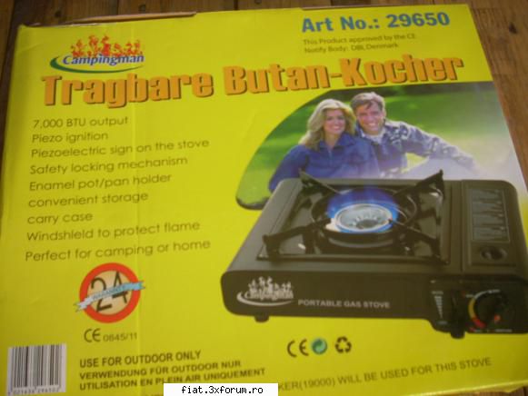 Miniaragaz de voiaj CAMPINGMAN - Miniaragaz de voiaj + 2 rezerve de butan - Anunturi