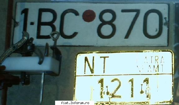 Nr inmatriculare 1-BC 870 - 1-BC 870, cred ca e revopsit -50 lei - Anunturi