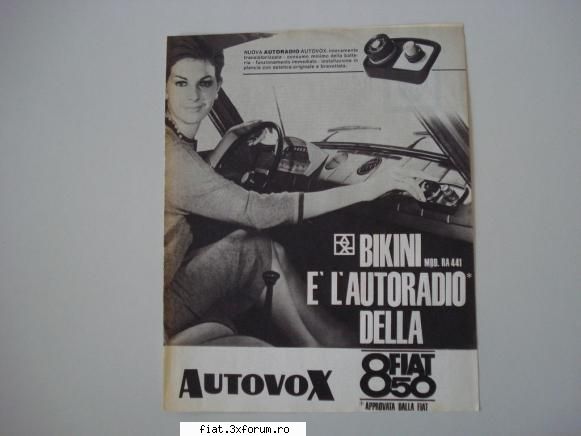 Optcincizero :) - Se pare ca e vorba de autoradio autovox bikini - Club Fiat 850