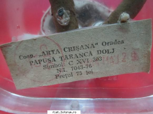 Papusi artizanat " Arta Crisana " Oradea anii "80 - danny boy - Anunturi