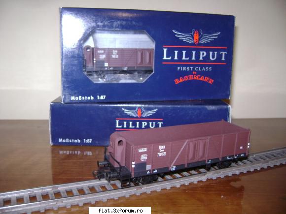 Pentru amatori de trenulete HO - Doua vagoane gondola noi, Liliput (Bachmann) - Anunturi