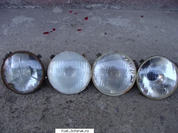 Piese Fiat 1300 - Faruri Fiat 1300: 1 far carello cu sticla carello - Bursa