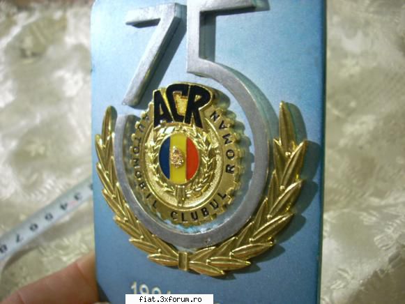 Placheta aniversara ACR - Stare ireprosabila, ca noua, fara urme de uzura - Anunturi