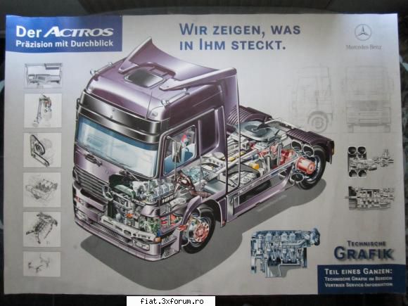 Postere de debut "Technische grafik" Mercedes Benz Slk & Actros - danny boy - Anunturi