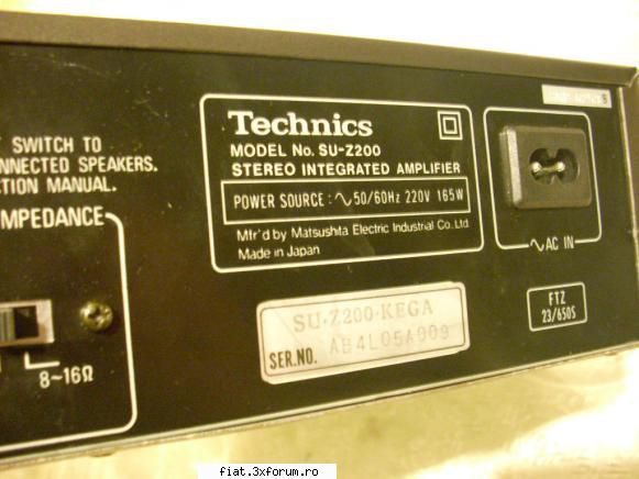 Radiouri - Adaug un amplificator TECHNICS autentic Made in - Anunturi