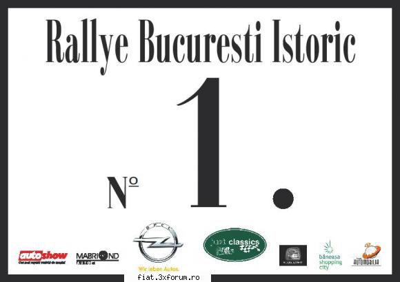 Rallye Bucuresti Istoric - Lista echipajelor inscrise - Classic corner