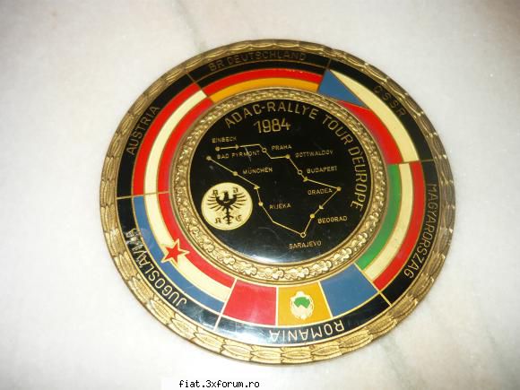 Raritate-placheta raliul dunarii 1984 - este o piesa foarte rara anul 1984 din bronz si - Anunturi