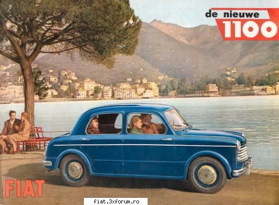 Reclamele vremii.. - Fiat 1100 - Front - Classic corner