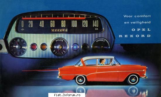 Reclamele vremii.. - Opel Rekord P1 '58 - Classic corner