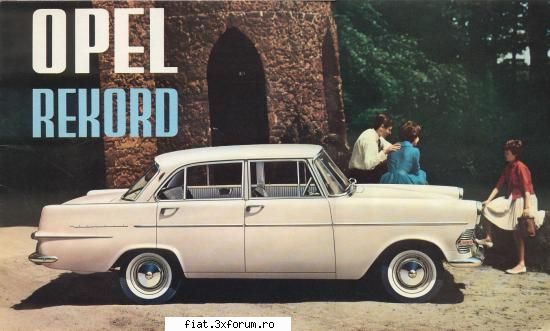 Reclamele vremii.. - Opel Rekord P2 '61-'63 Coach & Sedan - Classic corner