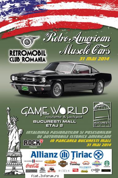 Retro American Muscle Cars - Expoziţia automobilelor istorice americane - Classic corner