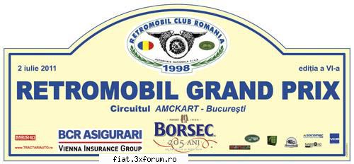 Retromobil Grand Prix 2011 - Sambata 2 iulie, 8:00-12:00 RETROMOBIL GRAND PRIX - Classic corner