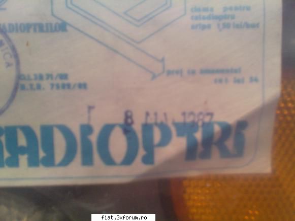 Set catadioptri noi-nefolositi (din 1987) - Stare noua Pret 39 lei, transport Gratis - Anunturi