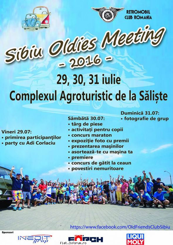 Sibiu Oldies Meeting 2016 - Iata si afisul oficial al intalnirii - Discutii libere