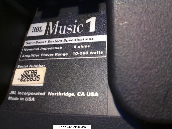 Subwoofer JBL Made in USA - Woofer JBL original Made in USA Stare absolut - Anunturi