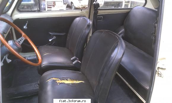 Un Fiat 850 castigat la CEC - Din pacate sezuturile scaunelor din nu mai sunt - Club Fiat 850