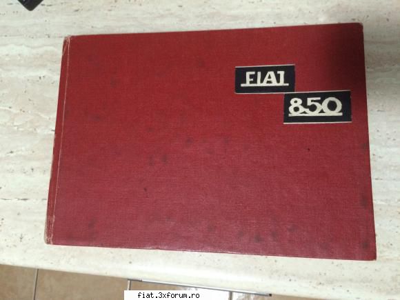 V�nd manual Fiat 850 - V�nd manual de funcționare,�ntreținere - Club Fiat 850
