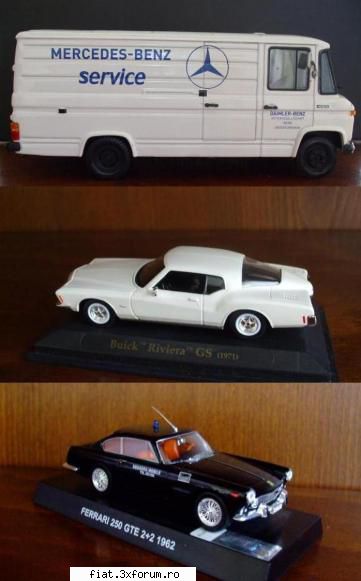 Vand 3 machete 1/43 - Mercedes L406D -Buick Riviera GS 1971 -Ferrari - Anunturi