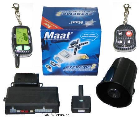 Vand Alarma auto cu PAGER Maat 7500 - Sistem de alarma auto MAAT 7500 - Extreme 2 MAAT - Anunturi