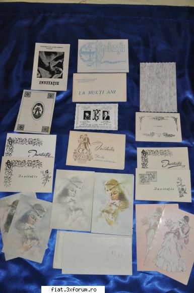 Vand Carti Postale vechi Orasele Romaniei + Multe Altele - Invitatii nunta: Lot 20 invitatii - Classic corner