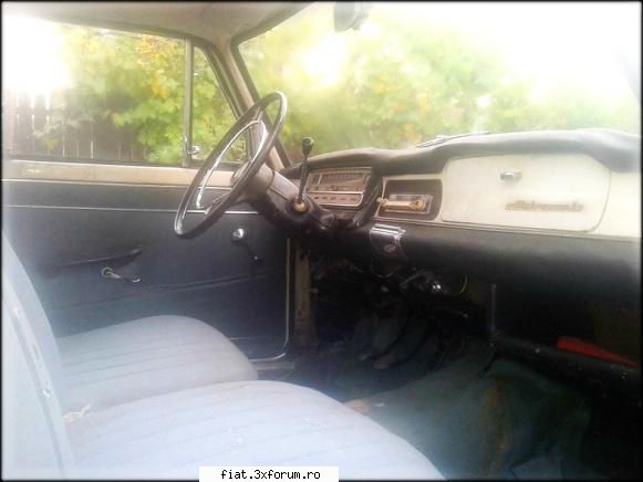 Vand FIAT 1300 - Ultima, din interior - Club Fiat 1300&1500