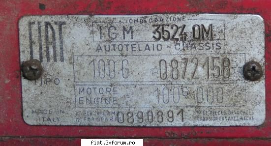 Vand Fiat 850 - DOLO - Bursa